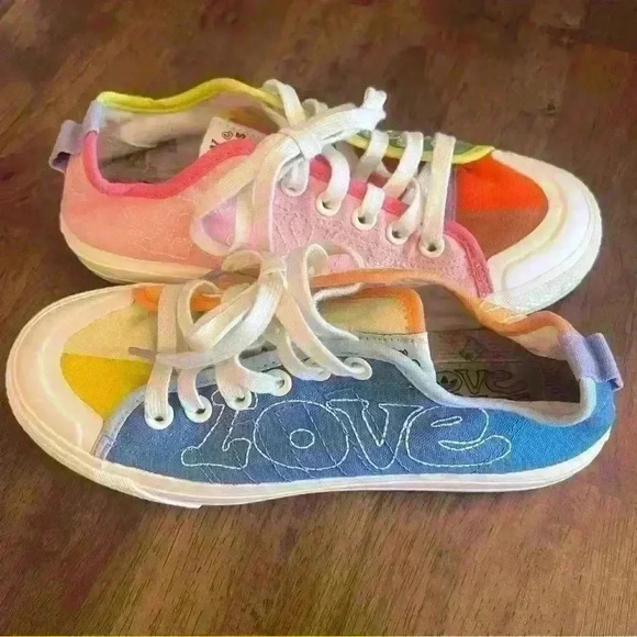 Adidas Nizza Low Pride Pack Shoes Unisex Love Unites 2021 Mens Size 6.5 - Picture 2 of 10